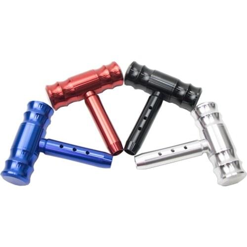 Universial shift knob aluminum aircraft joystick shift head black red silver blue Car accessories for BMW TOYOTA HONDA