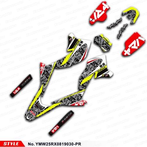 Aftermarket Off-road Graphics Kit for WR250X WR250R 2008 2009 2010 2011 2012 2013 2014 2015 to 2020, Style No. YMW25RX0819030-PR