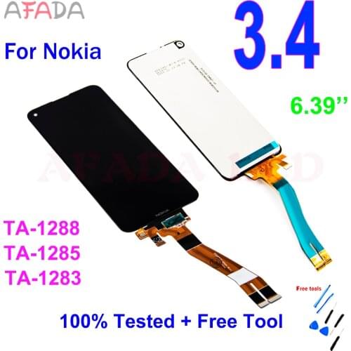 6.52" LCD For Nokia 3.4 LCD Display Touch Screen Digitizer Assembly Replacement For Nokia 3.4 TA-1288 TA-1285 TA-1283 LCD