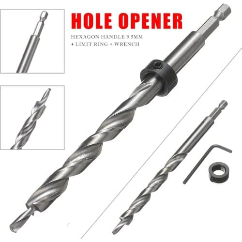 1set Hex Twist Step Drill Bit Wrench Tool For Pocket Hole Jig Kit Woodworking Hole Drill Carpentry Power Tools