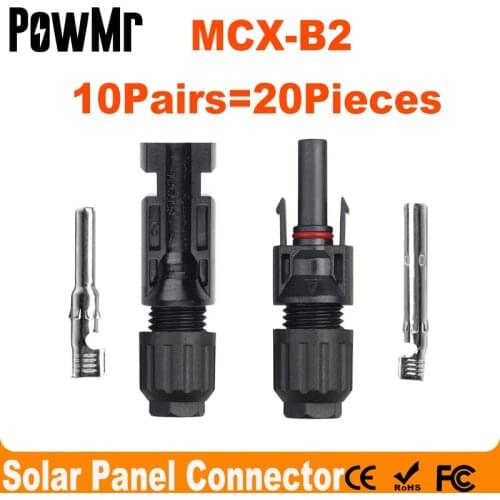 10 Pairs Male and Female Solar Panel Connector Used for Solar Cable Suitable Cable Cross Sections 2.5mm2~6.0mm2 Wholesales