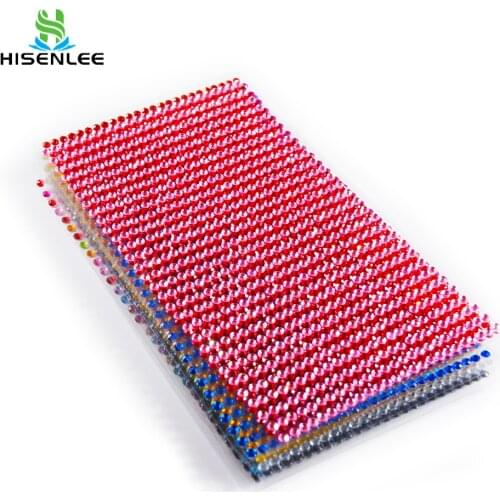 1500Pcs/sheet 3mm Small Sticker 12 color Self Adhesive Rhinestone Circular Flatback Acrylic Crystal DIY Decal Car Stickers