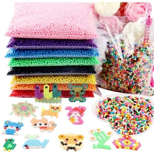 24 Color 6000pcs 5mm Water Mist Magic Bead Magic Water Beads Children Puzzle Toy Set Childrens Birthday Gift Toy