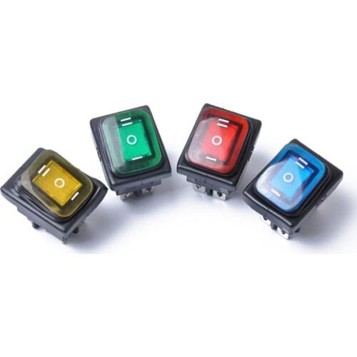 4pcs 6 Pin Rocker Push Button Switch Circuit Breaker Universal