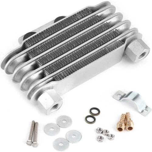 5 Row Universal Engine Oil Cooler Cooling Radiator Replacement for 125-250CC Motorcycle Dirt Bike ATV Motorcycle Accessory