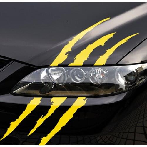 Car Styling Ghost Claw Scratch Stripe Marks Headlight Decal Stickers for BMW all series 1 2 3 4 5 6 7 X E F-series E46 E90 X1 X3