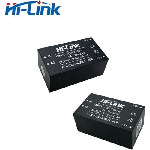 CE/ROHS GaN Hi-Link HLK-40M09 85-264V to 9V 4.4A current trnsformer for AC DC converter circuit 5pcs/lot Free Ship