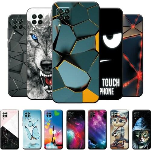 For Huawei Nova 7i Case Silicone on Nova 6 SE Cover Marble Black TPU Phone Cover For Huawei P40 Lite Protective Case Bumper 6.4"