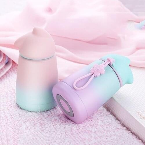 Cute Cat Stainless Steel Thermos Mug Thermo Baby Child Cups Water Bottle Cartoon Cat Vacuum Flasks Thermoses Kid Drinkware