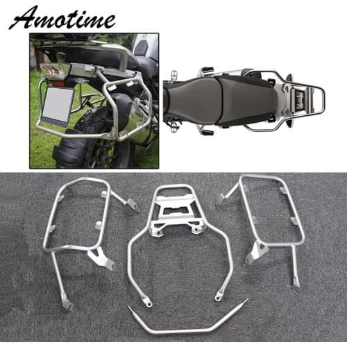 For BMW R1250GS R1200GS LC Adventure Pannier Rack for BMW GS 1200 1250 LC Adventure Adv 2013-2019 Stainless Steel Top Case Rack
