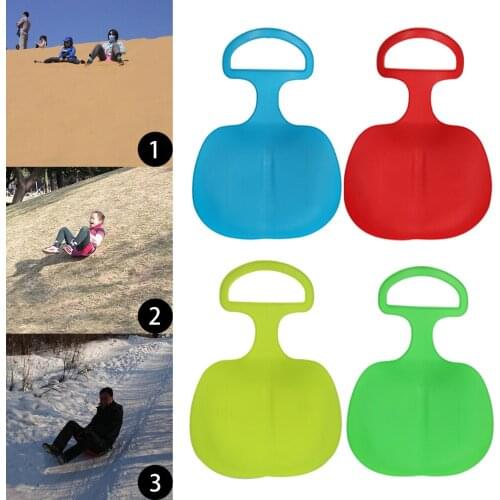 Outdoor Winter Plastic Skiing Boards Snow Grass Sand Board Ski Pad Snowboard Sled Luge For Kids/Adult