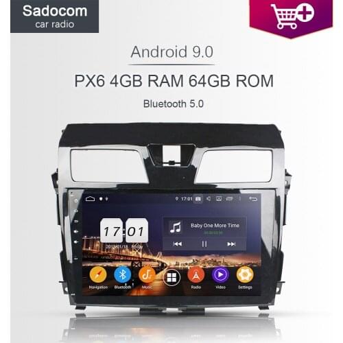 DSP PX6 2 din TDA7851 Android 10.0 8 Core 4GB RAM Car DVD Player For Nissan Tenna 2013 2014 2015 GPS RDS autoradio Bluetooth 5.0