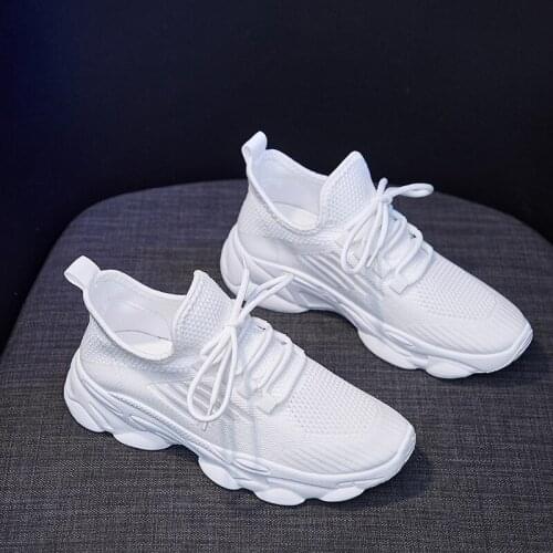Breathable socks shoes womens summer new fly woven mens casual shoes shoes for women sneakers HG254