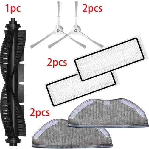 HEPA Filter Central Roll Main Brush Side Brush Mop Cloth Rag for Qihoo 360 S9 X90 Robotic Vacuum Cleaner Spare Parts Accessories