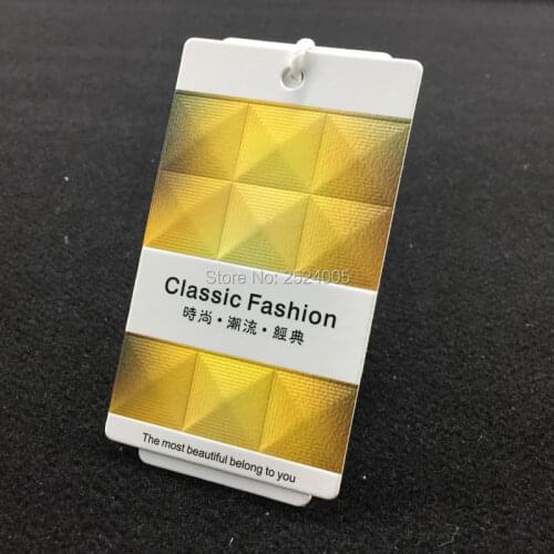 Customized clothing embossed logo tags/garment paper tag printing/clothing label/main label/t-shirt jacket label 1000 pcs a lot