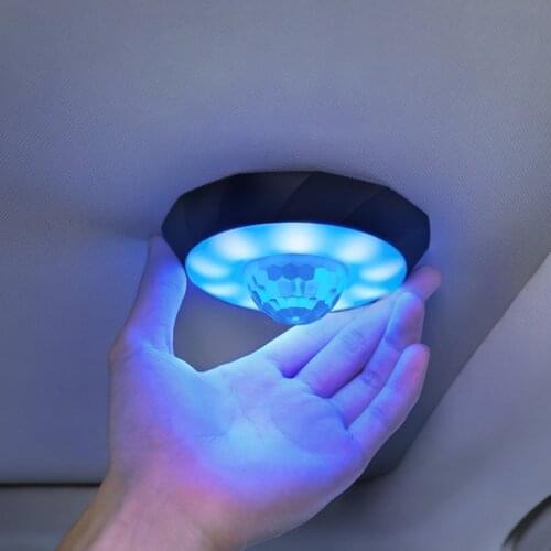 Mini Sound Active Disco Light, Wireless Interior Car Lights Car Ceiling Roof Lights Magnetic Dome Light Car Interior Decoration