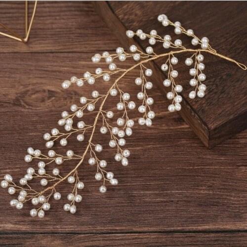 Fashion Bride Bridal Hair Comb Wedding Headwear Women Faux Pearl Hair Accessories Proms Parties Beautiful Fantastic Hair Clip