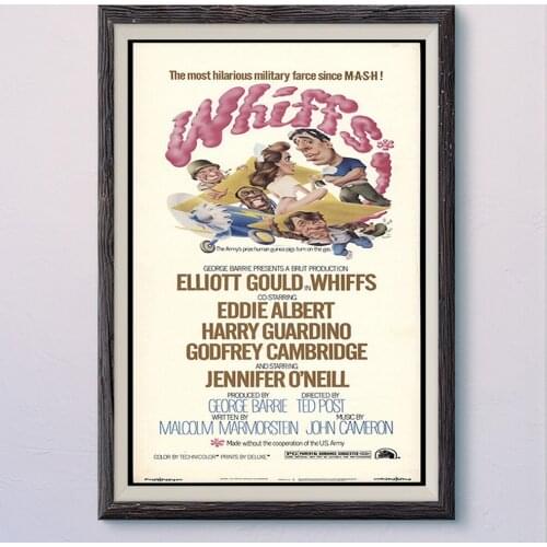 N583 WHIFFSI Vintage Classic Movie Wall Silk Cloth HD Poster Art Home Decoration Gift