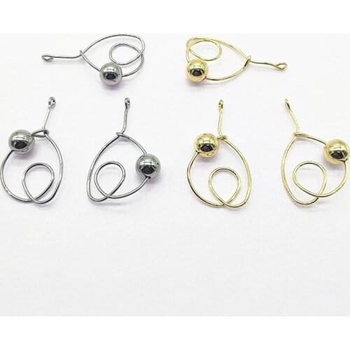 New arrival! 44x29mm 50pcs Twist shape Charm for Earring DIY parts,Jewelry Accessories Findings & Component