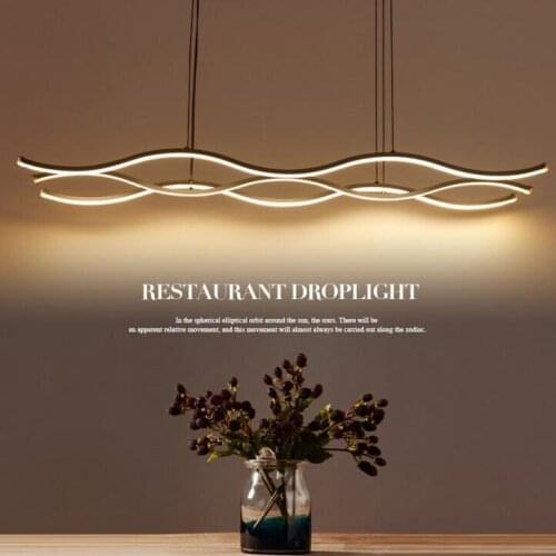 Led Creative S Office Wave Pendant Light Modern Simple Quality 3 Color Meeting Room Lighting Lamp Office Fixture