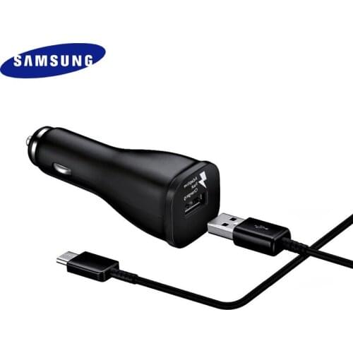 Original Car Charger 1 Port USB Adaptive Fast Charger 120cm/150cm Type C Cable For Galaxy S20 S10 S9 S8 Note 10 9 8 Plus A70 A90