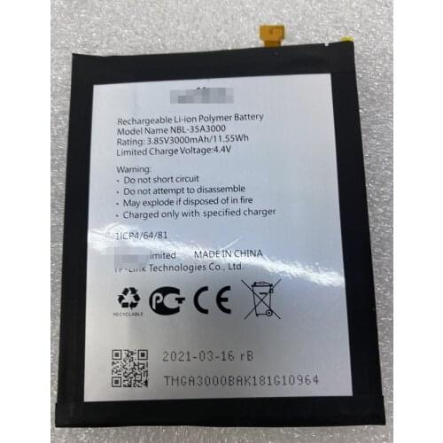 HST New 3000mAh NBL-35A3000 Replacement Battery for TP-link Neffos X1Max TP903A TP903C Rechargeable Li-polymer Bateries Bateria