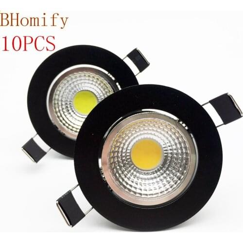 LED downlights Dimmable downlight lamp COB 3w 5w 7w 12w Spot light AC110/220V85-265V ceiling recessed Light Indoor Lighting