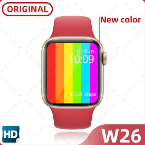 Smartwatch W26 Watch 6 Bluetooth Smart Watch Thermometer ECG Heart Rate Temperature PK IWO 8 13 12 x6 x7 t600 W46 W34 Z20 Z15