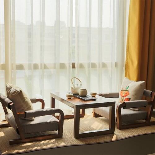 Japanese Asia Style Tea Coffee Table Living Room Furniture Balcony Low Floor Table Rectangular Solid Wooden Simple Chair Desk