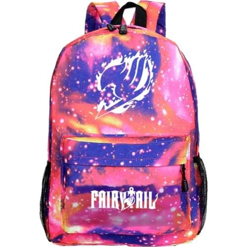 FAIRY TAIL Backpack Hot Sale Boys Girls School Rucksack Beautiful Book Bags Men Women Travel Knapsack