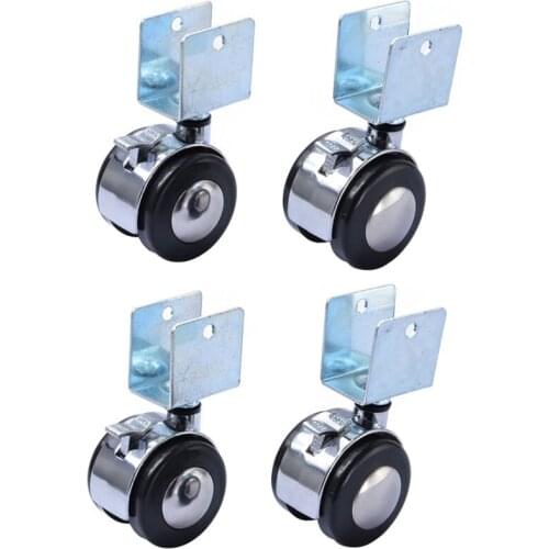 1/4PCS Caster Brand New 2inch Baby Bed Caster Nylon High Quality Plastic Universal Furniture Caster Hardware Accessories