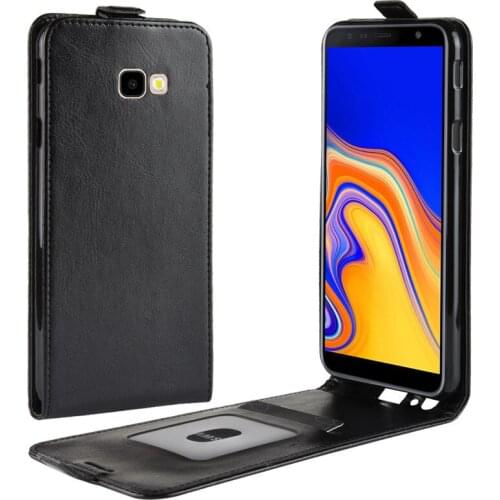 100pcs/lot New R64 Flip Leather PU+TPU Cover Stand Case with card slot For Samsung A7 2018 A750 J4 Plus J6 Plus A8 Star A9 Star