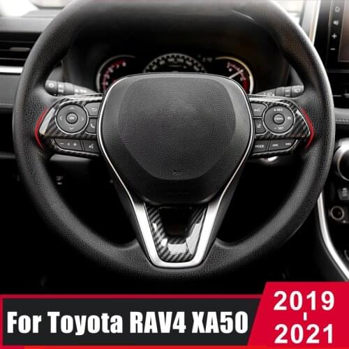 3pcs Car Refit Accessories For Toyota RAV4 RAV 4 XA50 Corolla E210 2019 2020 2021 Car Steering Wheel Covers Trim Sequins Sticker