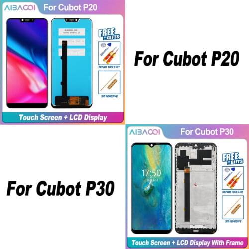 AiBaoQi Brand New 6.3 Inch Touch Screen+2340x1080 LCD Display+Frame Assembly Replacement For Cubot P30 Android 9.0 Phone
