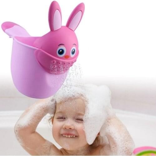 Infant Child Shower Shampoo Cup Baby Cartoon Newborn Shower Cup Baby Shower Watering Spoon Bathing Cup