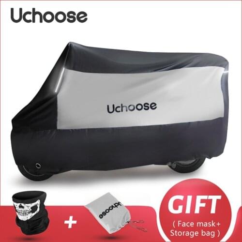New Motorcycle Cover Reflective Strips 190T Universal Protector Rainproof Scooter Sunscreen Dustproof Snowproof M L XL XXL XXXL