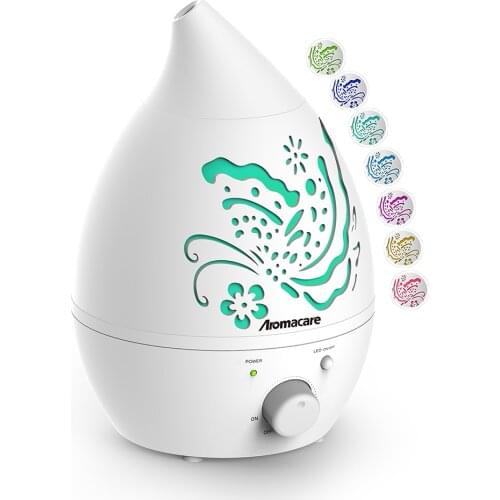 Aromacare Diffusers for Essential Oils Large Room 1300mL Ultrasonic Great Cool Mist Humidifier with Night Light for Home