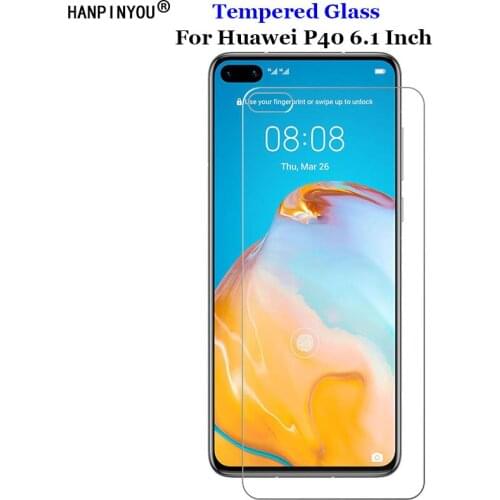 For Huawei P40 Full Cover Tempered Glass 9H 2.5D Premium Screen Protector Film For Huawei P40 6.1"