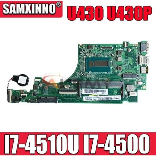 For Lenovo IdeaPad U 430 U 430P laptop motherboard integrated graphics card I7-4510U.I7-I7-4500 .FRU 5B20G16369 90003341