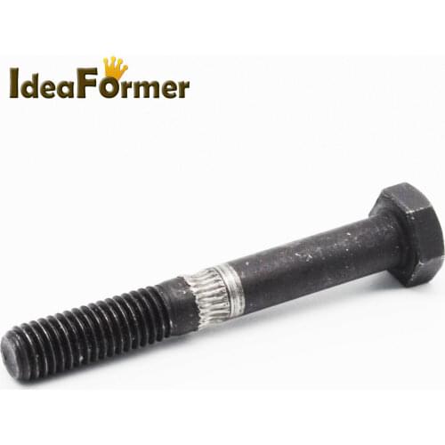 3D Printer Wade Extruder M8*60 Hobbed Bolt- 3.0mm slot M8 wire feeder teeth space 1mm Black W6X7 For RepRap Prusa i3 Mendel