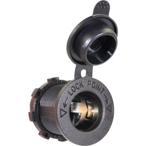 EAFC Cigarette Lighter Socket 12V Waterproof Car Boat Motorcycle Cigarette Lighter Sockets Power Plug Outlet