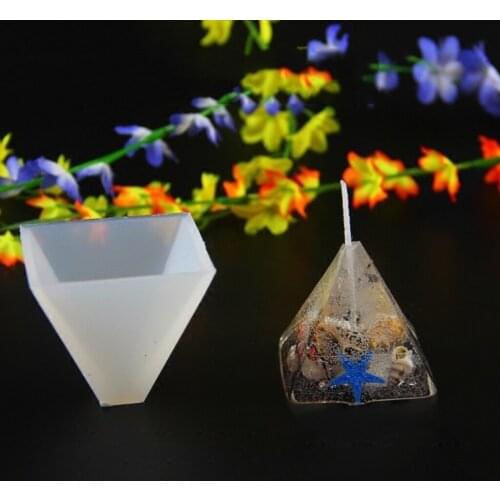 3 Pieces 2cm 3cm 4cm Pyramid Silicone Mold Resin Jewelry Making Mould Epoxy Pendant Craft DIY Tool