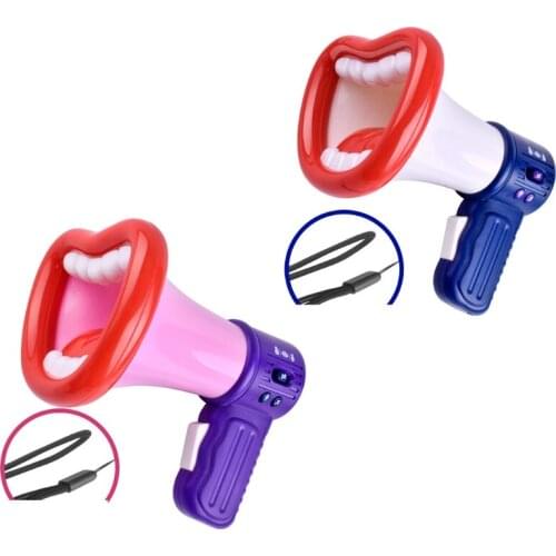 Creative Horn Voice Changer Toy Loudspeaker Spoof Toy Recording Function Voice Changer with Funny Effects Joke Toy Gift