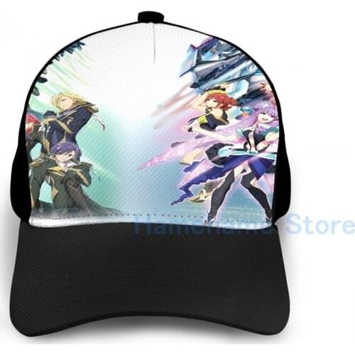 Fashion Macross Delta Basketball Cap men women Graphic print black Unisex adult hat