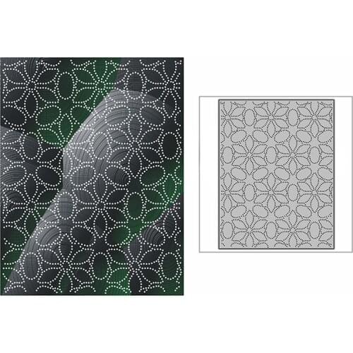 New Spotted Kaleidoscope Background Plate Craft Embossing Mold 2021 Metal Cutting Dies for DIY Scrapbooking Album Card Making