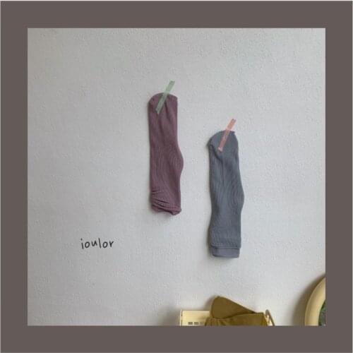 New Spring And Summer Velvet Morandi Stockings Japanese Pile Thin Womens Socks Mid-Tube Heelless Candy-Colored Socks