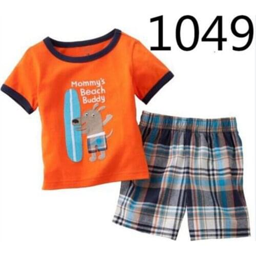 Girls Clothes Summer Kids Boys Sleepwear Pajamas Sets Nightwear Baby Boy Clothes Cartoon Pajama Set Cotton Children Pyjamas Suit