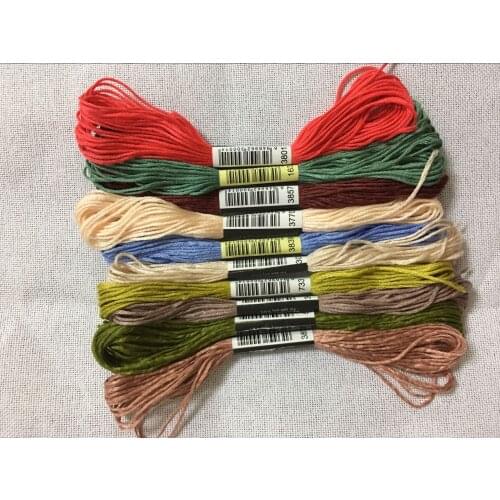 Oneroom Cross Stitch thread The Unique Style 10 Cross Stitch Cotton Embroidery Thread Floss Sewing Skeins Craft Dofferent