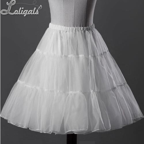 Daily Casual Midi Organza Petticoat Sweet Short Skirt by Classical Puppets