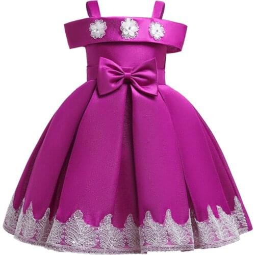 Flower Girl Princess Party Performance Dresses for Birthday Banquet Girl School Graduation Ceremony Party Dress